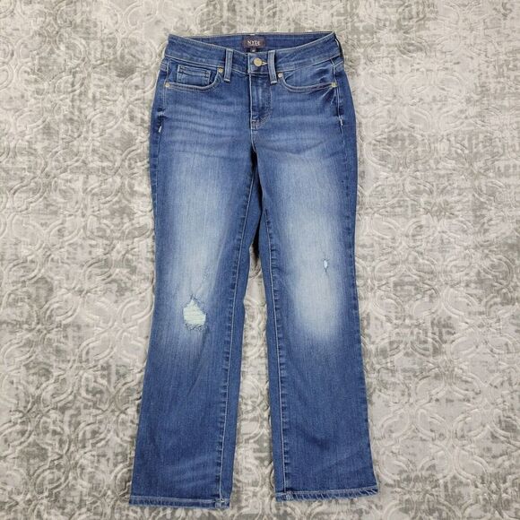NYDJ Not Your Daughters Jeans Womens 00 Marilyn Straight Denim Lift Tuck Stretch - Picture 1 of 15